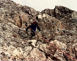 林道から三峰頂上